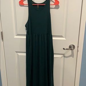 Green Floor Length Dress